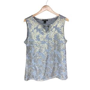 By Design Extra Large (XL) Gold Embellished Grey Sleeveless Tank